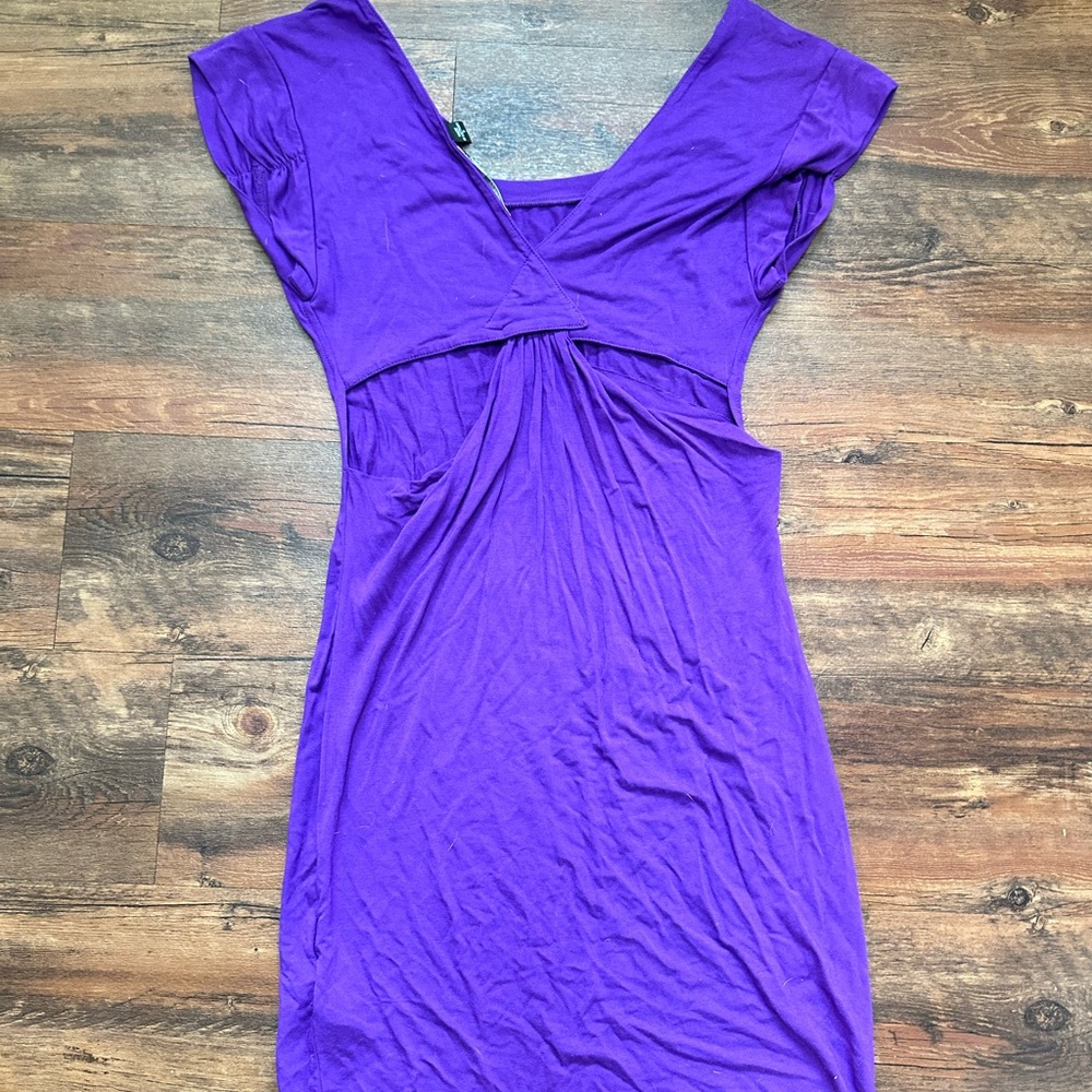 Guess Purple Stud/Cutout Dress - Picture 2 of 3